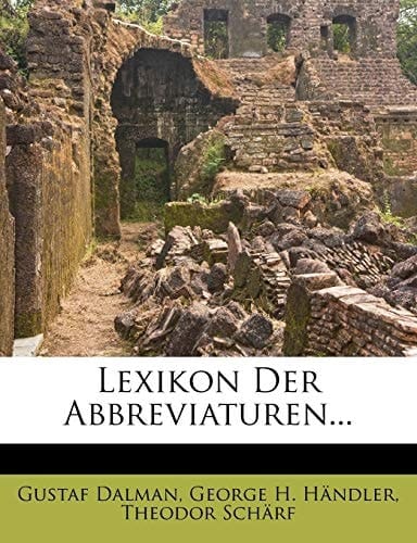 Lexikon Der Abbreviaturen... (Arabic Edition)