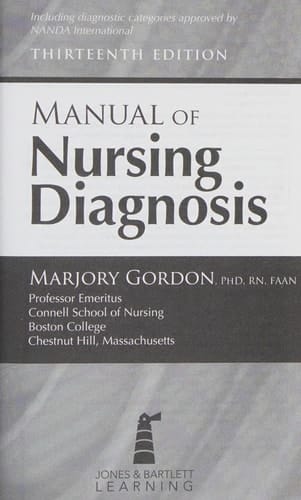 Manual of Nursing Diagnosis .