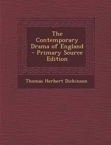 Contemporary Drama of England