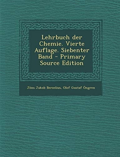 Lehrbuch Der Chemie. Vierte Auflage. Siebenter Band (German Edition)