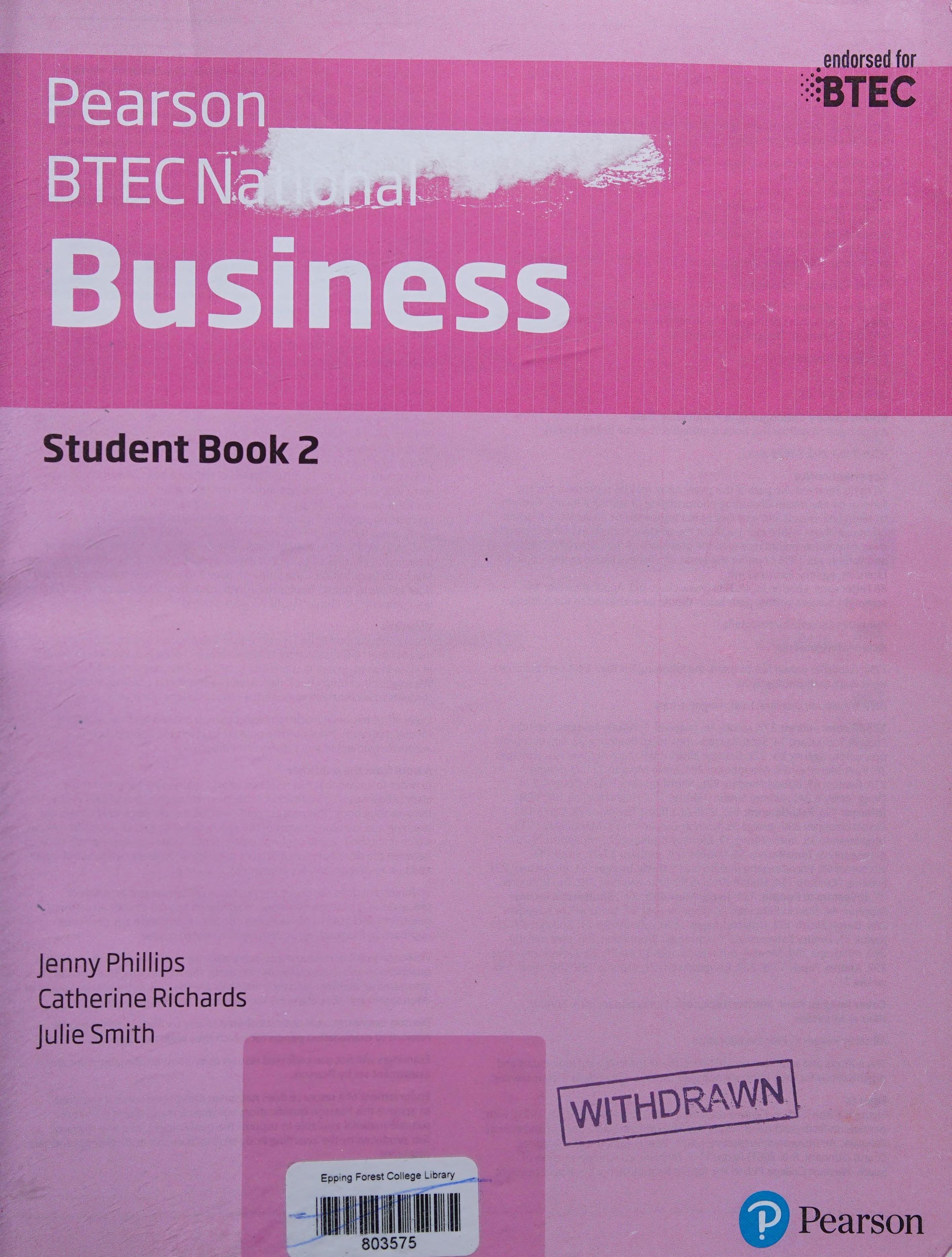 BTEC Nationals Business Student Book 2 + Activebook: For the 2016 specifications (BTEC Nationals Business 2016)