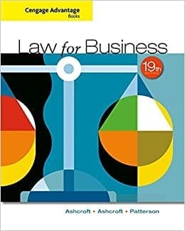 Cengage Advantage Books Law for Business
