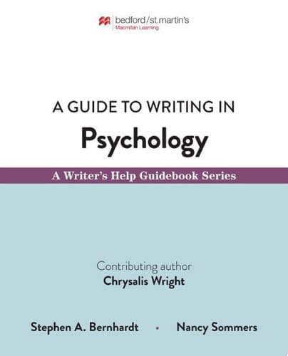A Guide to Writing in Psychology