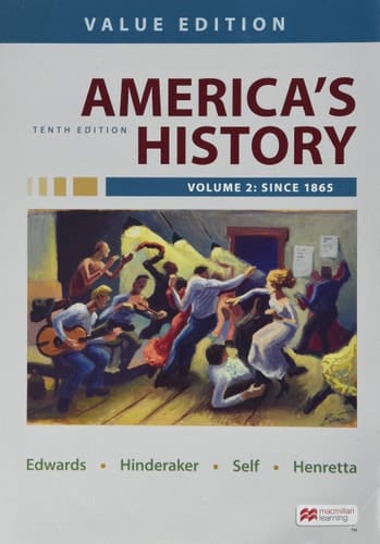 America's History, Value Edition, Volume 2 Value Edition