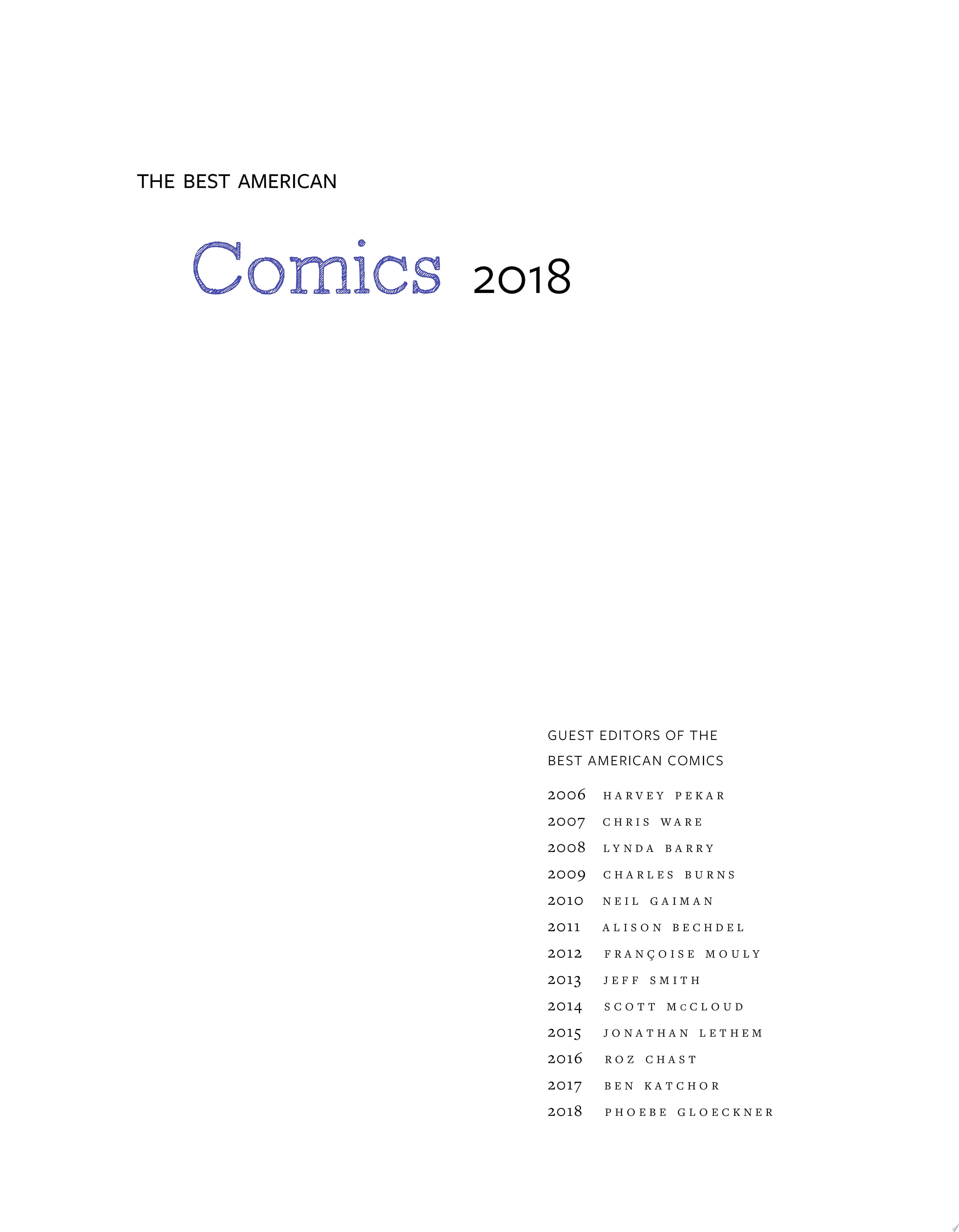 The Best American Comics 2018