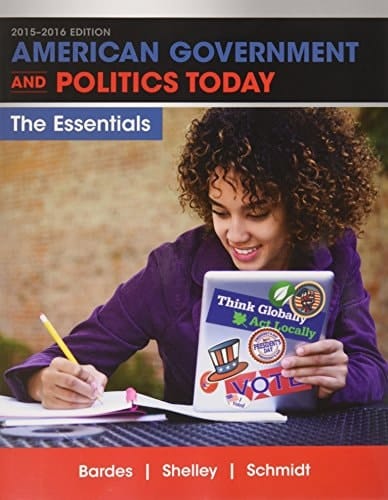 Bundle: American Government and Politics Today: Essentials 2015-2016 Edition (Book Only), 18th + LMS Integrated for MindTap Political Science, 1 terms (6 months) Printed Access Card