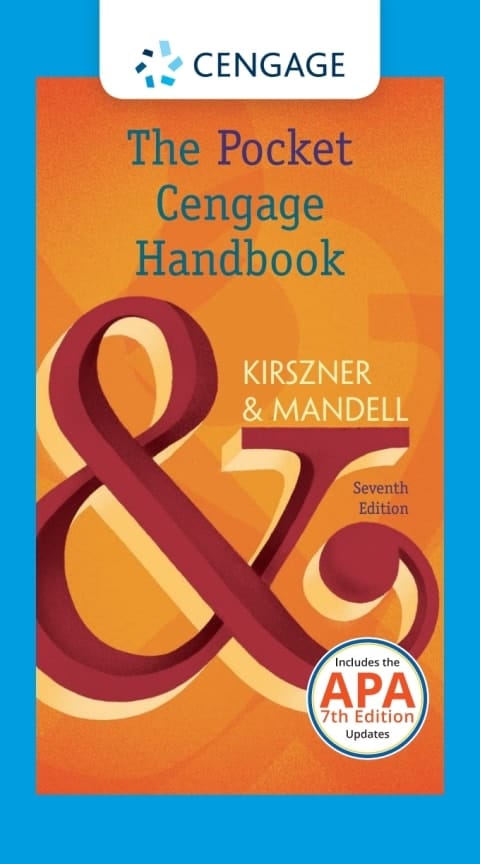 The Pocket Cengage Handbook with APA 7e Updates (The Cengage Handbook Series)