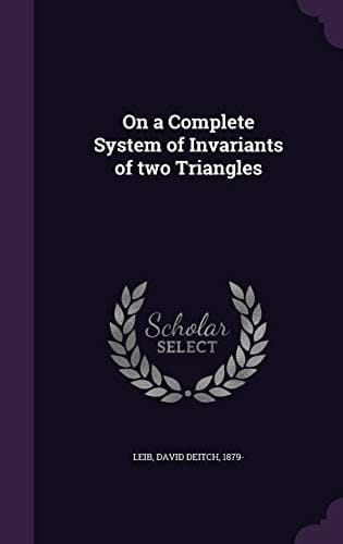 On a Complete System of Invariants of Two Triangles