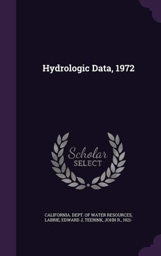 Hydrologic Data, 1972