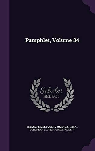 Pamphlet, Volume 34