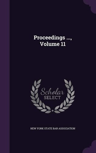 Proceedings ... , Volume 11