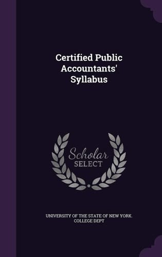 Certified Public Accountants' Syllabus