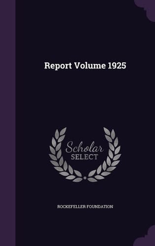 Report Volume 1925