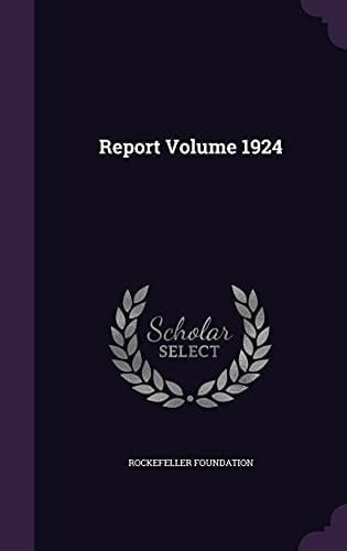 Report Volume 1924