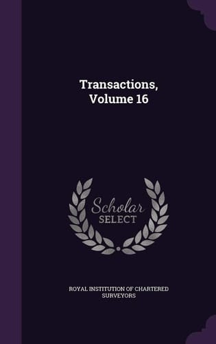 Transactions, Volume 16