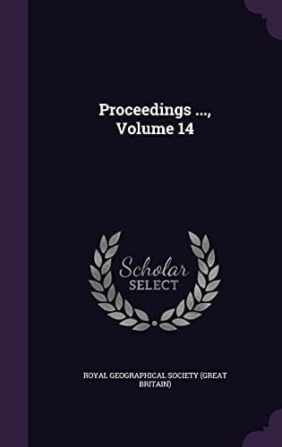 Proceedings ... , Volume 14