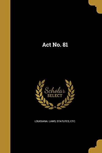 Act No. 81