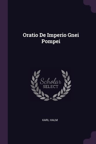 Oratio De Imperio Gnei Pompei