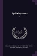 Spolia Zeylanica 7