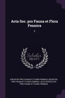 Acta Soc. Pro Fauna Et Flora Fennica 2