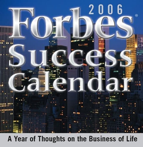 Forbes Success Calendar 2006