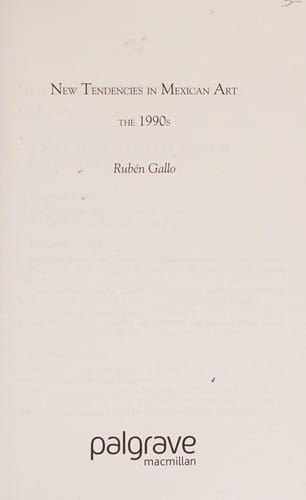 New tendencies in Mexican art: the 1990s