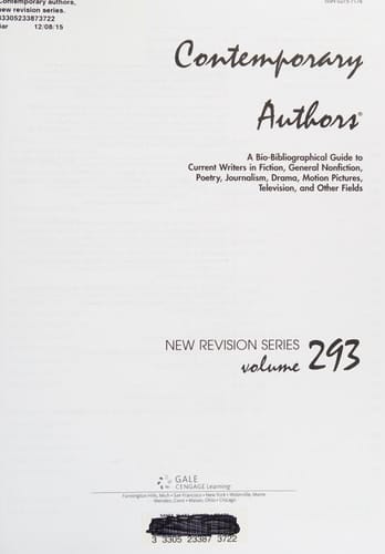 Contemporary Authors New Revision Series A Bio-Bibliographical Guide to Current Writers in Fiction, General Nonfiction, Poetry, Journalism, Drama, Motion Pictures, Television, and Other Field
