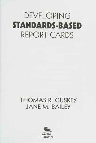 Developing Standards-Based Report Cards