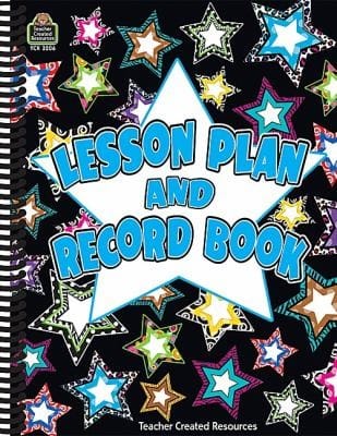 Fancy Stars Lesson Plan Record Book