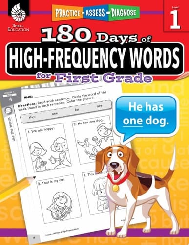 180 Days: High-Frequency Words for First Grade Practice, Assess, Diagnose