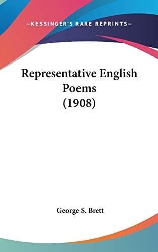 Representative English Poems (1908)