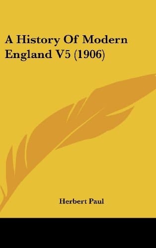 A History Of Modern England V5 (1906)