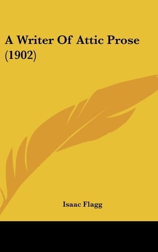 A Writer of Attic Prose (1902)