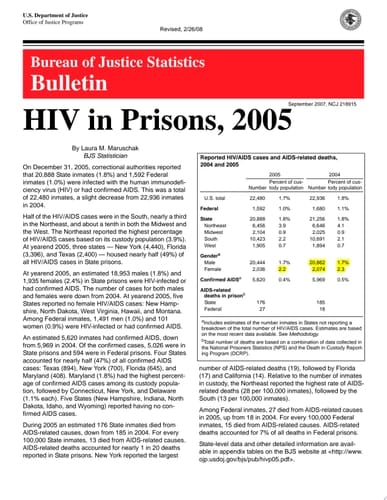 HIV in Prisons (2005)