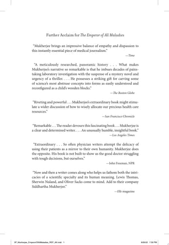The Emperor of All Maladies A Biography of Cancer