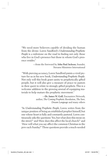 Understanding Prophetic People