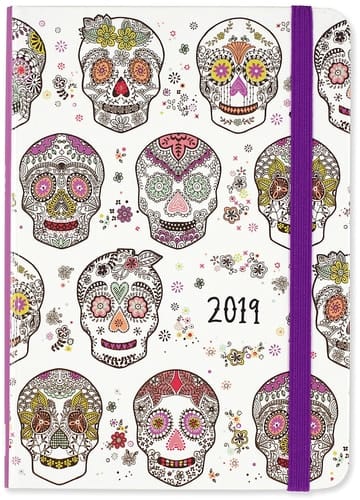 2019 Sugar Skulls Weekly Planner (16-Month Engagement Calendar)