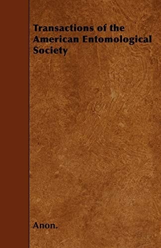 Transactions of the American Entomological Society