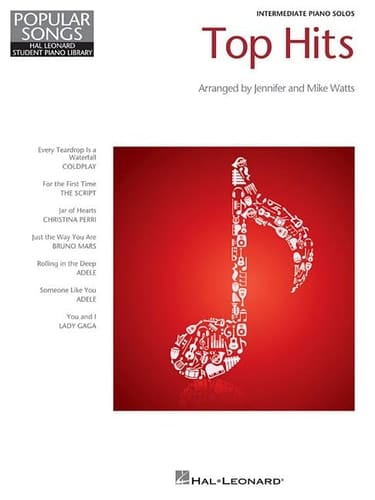 Top Hits Hal Leonard Student Piano Library Popular Songs Series Intermediate Level