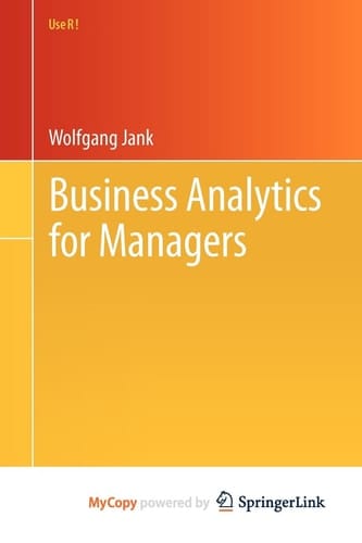 Business Analytics for Managers