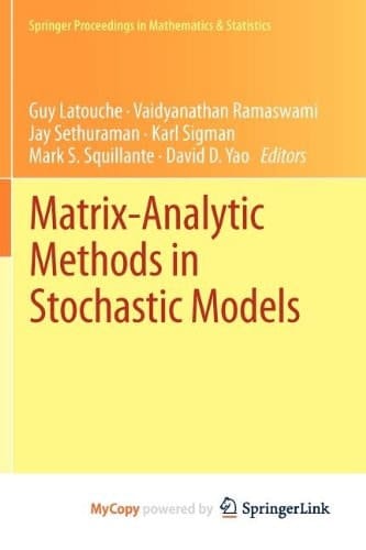Matrix-Analytic Methods in Stochastic Models