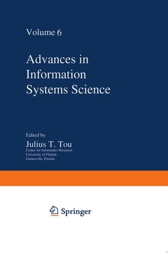 Advances in Information Systems Science Volume 6