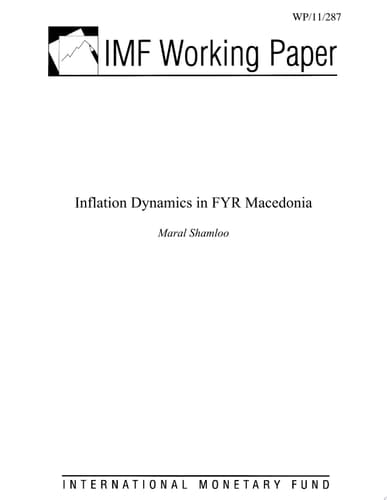 Inflation Dynamics in FYR Macedonia