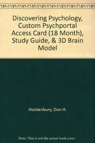 Discovering Psychology + Custom Psychportal Access Card (18 Month) + Study Guide + 3d Brain Model