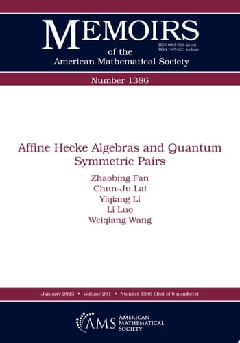Affine Hecke Algebras and Quantum Symmetric Pairs