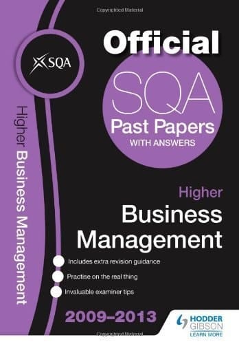 SQA Past Papers 2013 Higher Business Management