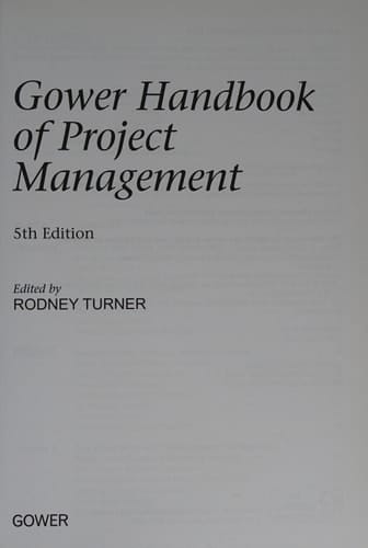 Gower Handbook of Project Management