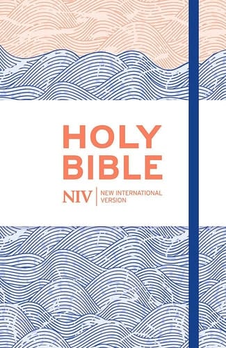 NIV Thinline Blue Waves Cloth Bible