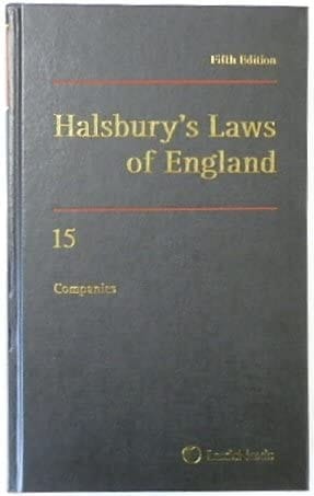 Halsbury's Laws of England Companies
