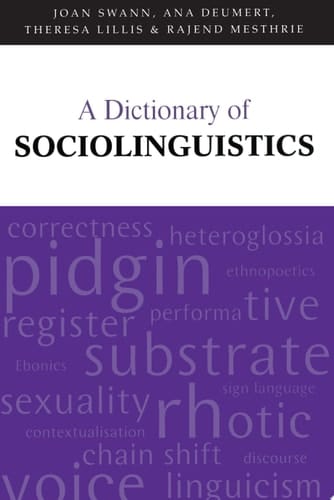 Dictionary of Sociolinguistics